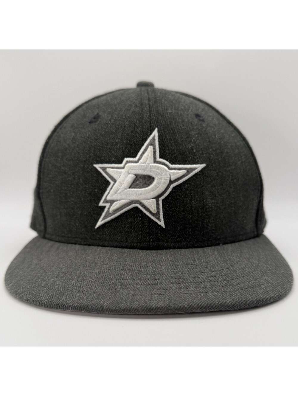 New Era 59FIFTY Dallas Stars Fitted Hat 7 5/8 Charcoal Gray Heather Wool Cap🏒🥅